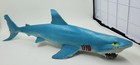 Bt1 Vintage Great White Shark 13 5  Rubber Blue Action Figure Toy Ocean Fish Tub