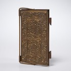 Art Nouveau Vtg German Brass Flower Bird Griffin Clipboard Pen Notepad Holder