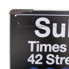 Retro Metal Nyc Times Square Subway Sign New York City Man Cave Bar Pub Decor