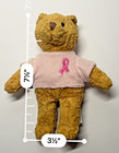 Vtg 2001 Avon Breast Cancer Crusade Beanie Teddy Bear      Plush 7  Pink Ribbon