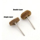 2 35mm Handle Fiber Scouring Pad Grinding Head Rotating Tool For Polishing