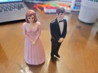Vintage Bridesmaid And Groomsmen Cake Toppers  4 Pieces 