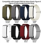 For Google Fitbit Air 2026 Nylon Sports Band Adjustable Loop Armband Bicep Strap