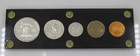 1961 Us Mint 5-coin Silver Proof Set In Black Capital Style Plastic Holder