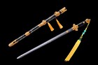 104cm Masterpiece Clay Tempered Damascus Steel Chinese Qing Dynasty Jian       Sword