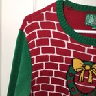 Ugly Christmas Sweater Brand Christmas Fireplace Large Ugly Sweater