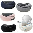Soft Memory Foam Travel Neck Pillow U Shape Adjustable Support Comfortably Sleep