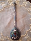 Antique Russian Silver   Enamel Spoon Ivan Saltykov