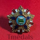 China Order Of The Precious Tripod Mini Medal Star Lapel Pin Brass Replica