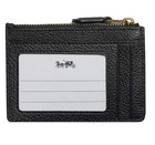 Coach Shark Id Credit Card Case Wallet Mini Skinny Brass Black C0592b Sharky