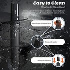 Men Nose Ear Face Neck Eyebrow Hair Mustache Beard Trimmer Shaver Clipper 2 In 1