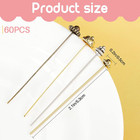 60 Pieces Head Pins For Jewelry Making Flower Beads Ball Pins 2 1 Inch With Clea