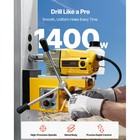 Uimoso 1400w Magnetic Drill Press  1 6 In Bore  2810 Lbf  Includes 11 Bits