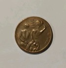 Vintage Comic Coin Oh  Heads Ah  Tails Adult Risque Flip Coin Token