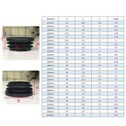 Plastic Caps End Cap Blanking Plug Bung Tube Pipe Inserts Round Black 12mm 76mm