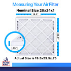 Filter King 20x24x1 Air Filter 4-pack Merv 8 Actual Size 19 5 X 23 5 X  75 