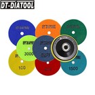9pcs 4  100mm Diamond Sanding Disc Granite Marble Stones Polishing Pads M14 Back
