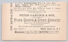 1891 Peter Garlock   Son Pure Grape   Cider Brandy Phelps Ny  Print Ad