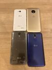 Lot Of 4 For Parts Cell Phones - 3x Lg   1x Motorola   3 Boxes