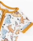 New Winnie The Pooh Baby Boy Girls Bamboo Short Sleeve Romper Jumpsuit Sleeper
