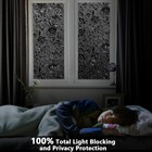 Rabbitgoo Black Window Film Rainbow Static Cling Stained Glass Sticker 60x200cm