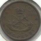 1852 Bank Of Upper Canada One Penny Bank Token - Pc 6 - A - Ec 6274