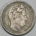 1834-bb France 2 Francs Vf Louis Philippe Strasbourg 77k Silver Coin  23120303r 