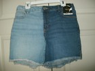 New Girls Art Class Denim Jean Bermuda Shorts Sz Xl  14  Baggy Mid Rise 5 Pocket