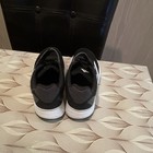 Adidas Boys Black White Athletic Sneakers Lace Up Mesh Comfort