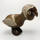 Vintage Hand-carved Soapstone Tribal Bird Figurine Folk Art Sculpture 6   