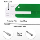 12 Pack Aluminum Luggage Tags Set With Name Id Card For Travel Luggage Baggage