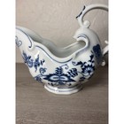 Vintage Blue Danube Blue Onion Handled 9 5  Gravy Boat Rectangle Stamped Japan