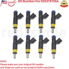 New 8x Fuel Injectors For Dodge Chrysler Jeep 5 7l Hemi Set Bench Tested Usa