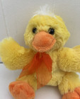 Dan Dee Collectors Choice Yellow Chick 6 5  Plush Stuffed Animal Toy Orange Bow