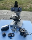 Vintage Ernst Leitz Wetzlar Dialux Binocular Laboratory Microscope   Camera case