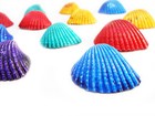 50 Beautiful Dyed Ark Shells 1-1 1 2  Beach Decor Kids Crafts Vase Filling 