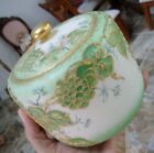 1915 Luster Biscuit Jar Antique Rs Germany Rs  reinhold Schlegelmilch  Signed