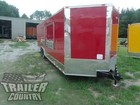 New 2026 8 5 X 28 V-nosed Enclosed Concession Food Vending Bbq Trailer