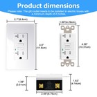 20amp Gfci Outlet Receptacle Tamper Resistant - Etl Listed  White Gfi Tr Wr Gfci