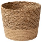 Straw Wicker Storage Baskets Vintage Rattan Woven Plant Basket For Family