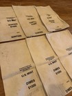 Lot Of 6 Vintage Canvas Bank Money Bags Us Mint Quarters And Dimes