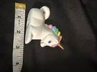 Vintage Ceramic Unicorn With Rainbow Mane Figurine