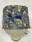 Men women Surgical Scrub Cap Lined Party Characters 100  Cotton