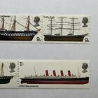 Great Britain Mnh Boats Ships Stamps Lot Queen Elizabeth Ii