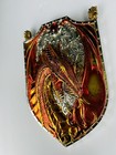  rare  Shield Of Fire Dragons Realm Issue No  Ao241 Red Dragon Plaque 