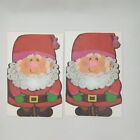Christmas Santa Greeting Card Original Envelopes Hallmark Set Of 2 1960s Unused