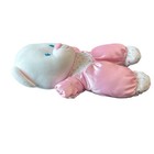 Vintage 1992 Fisher Price Plush Pink Satin Teddy Bear Stuffed Animal Lovey 11   