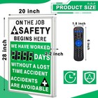 Days Safety Is The Priority Without Accident Sign Electronic Safety Scoreboard 2