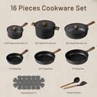 Carote Nonstick Pots And Pans  Induction Titanium Cookware Set 16pcs Kitchen    