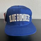 Vtg Starter Winnipeg Blue Bombers Snapback Hat Cap Cfl Rare Script Spell Out